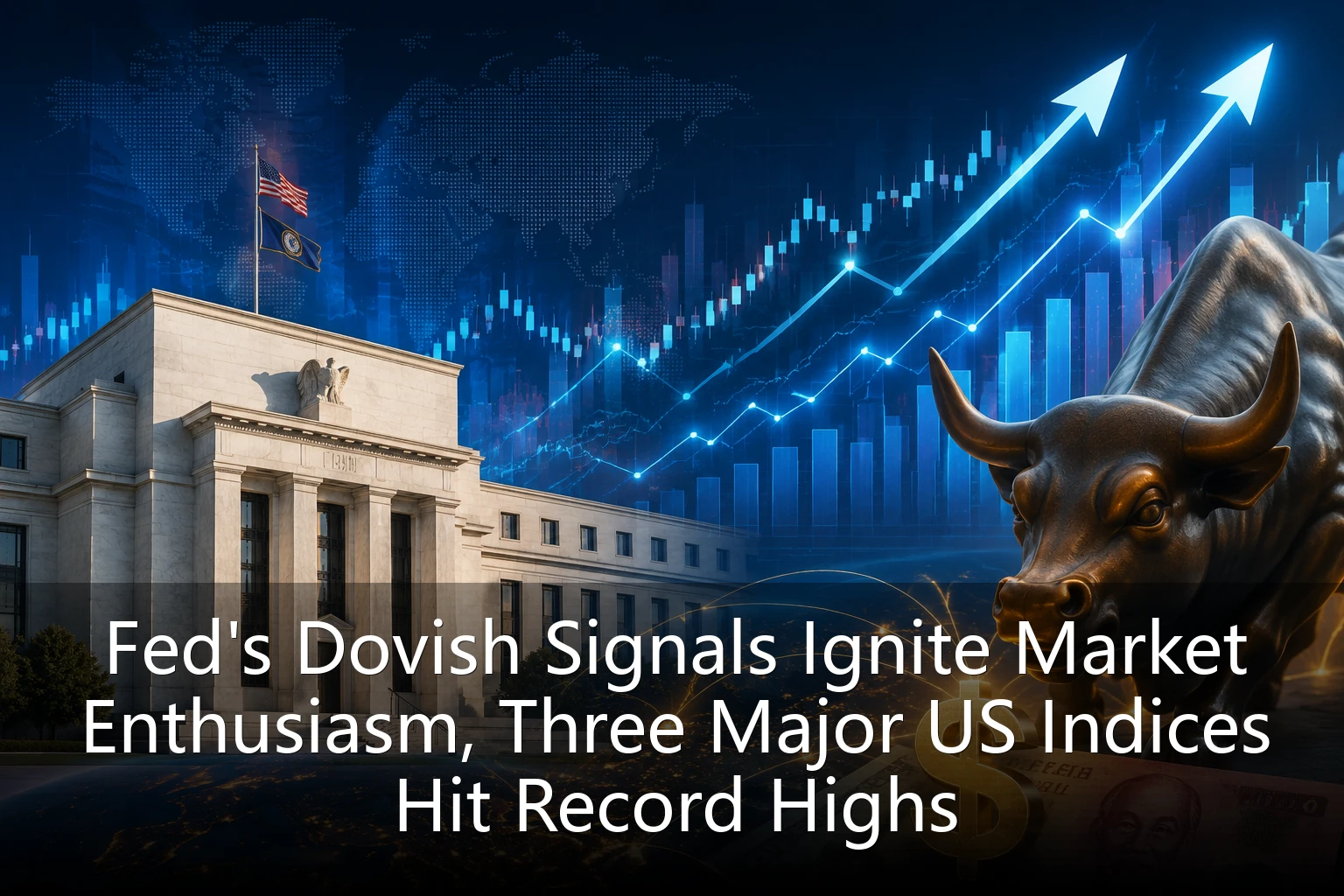 Fed's Dovish Signals Ignite Market Enthusiasm, Three Major US Indices Hit Record Highs