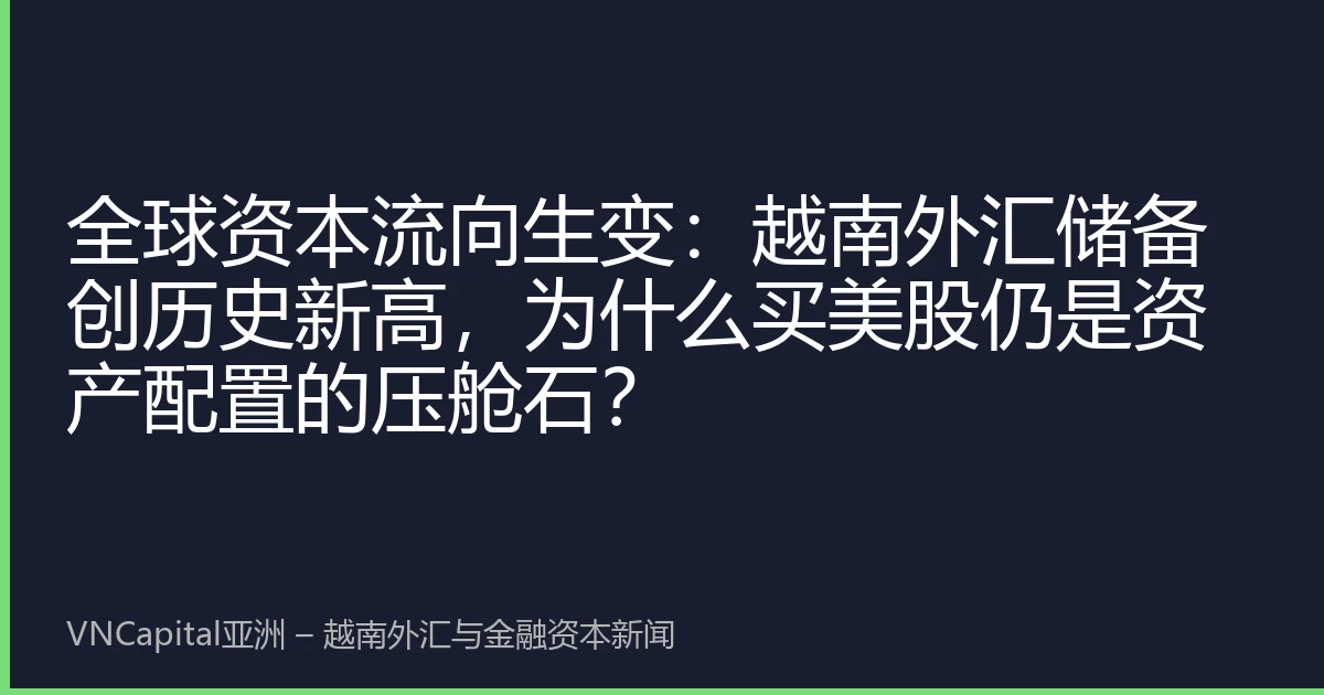 全球资本流向生变：越南外汇储备创历史新高，为什么买美股仍是资产配置的压舱石？