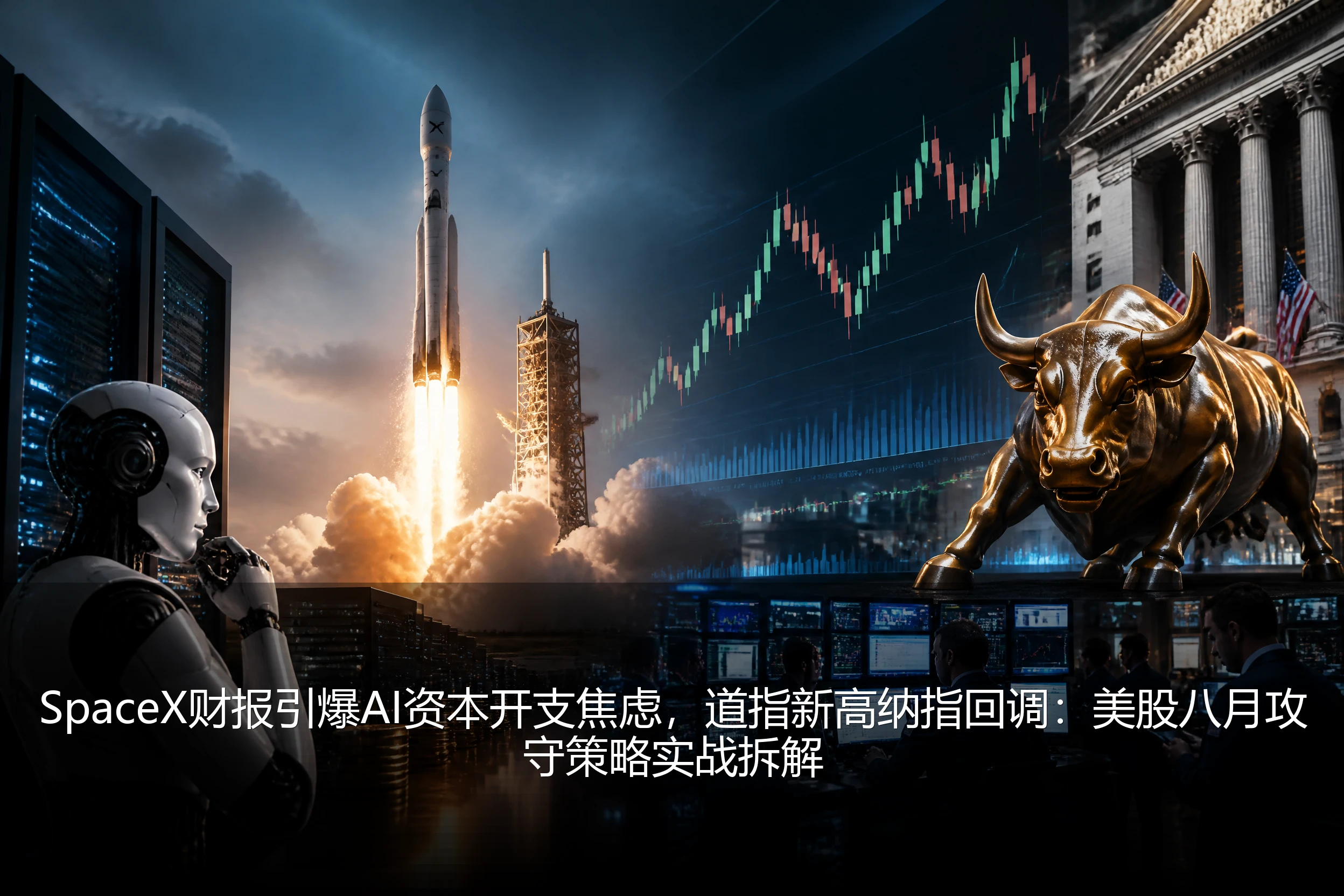 SpaceX财报引爆AI资本开支焦虑，道指新高纳指回调：美股八月攻守策略实战拆解