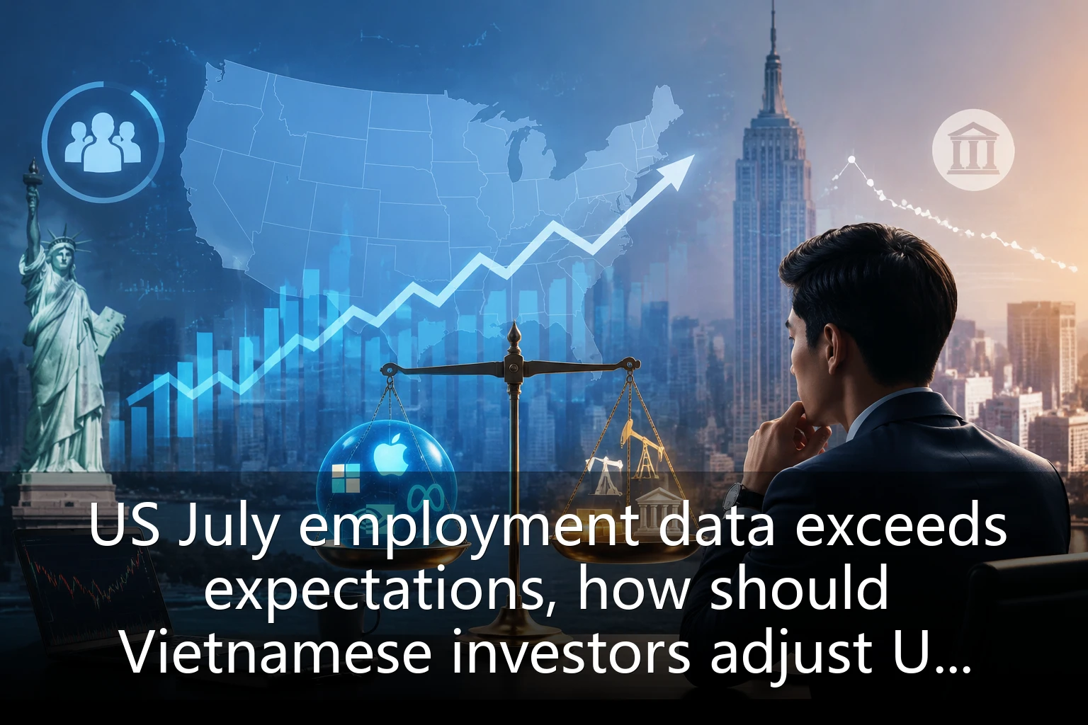 US July employment data exceeds expectations, how should Vietnamese investors adjust US stock investment strategies for August?